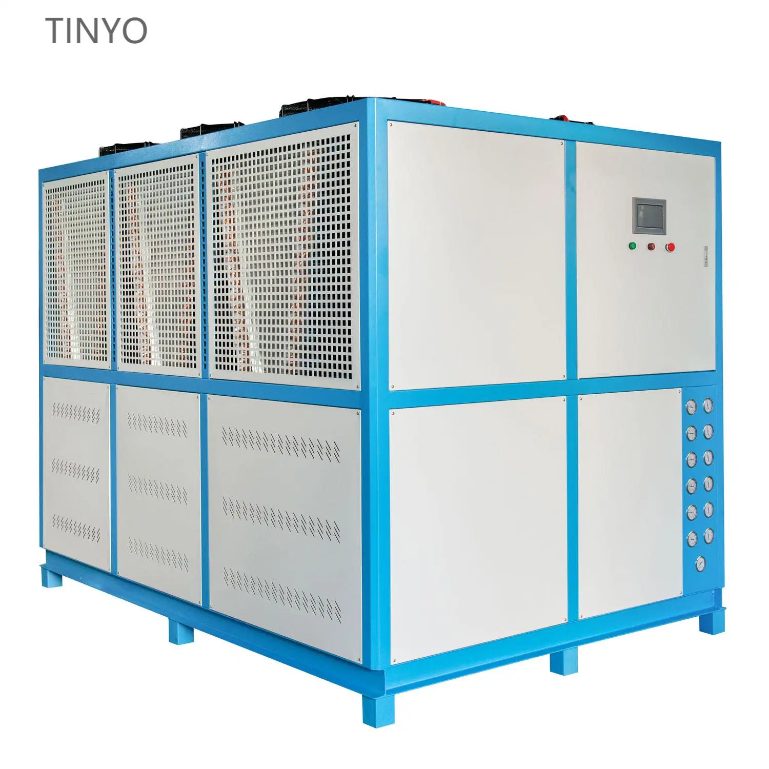 Industrial Air-Cooled Screw Chiller CE Certification High Effective 2 Compressors