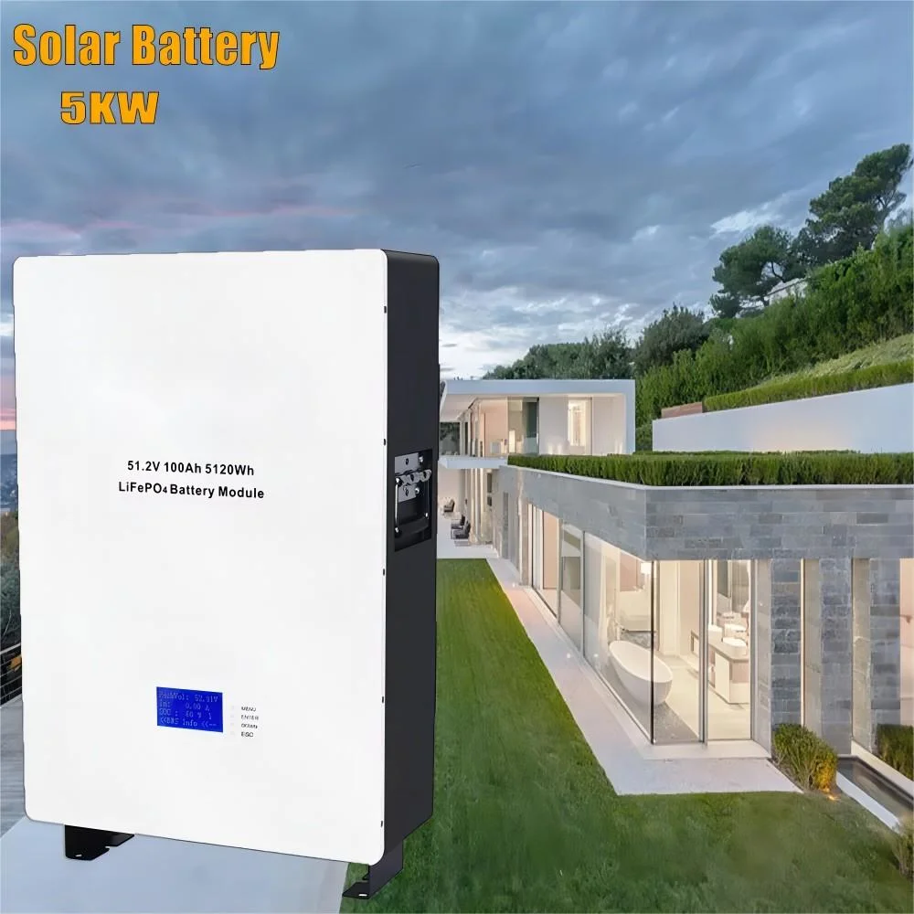 3kw 5kw de energía solar de 10kw Batería de litio del sistema de 51,2V100A 5.120 de la batería de litio fosfato de hierro de WH