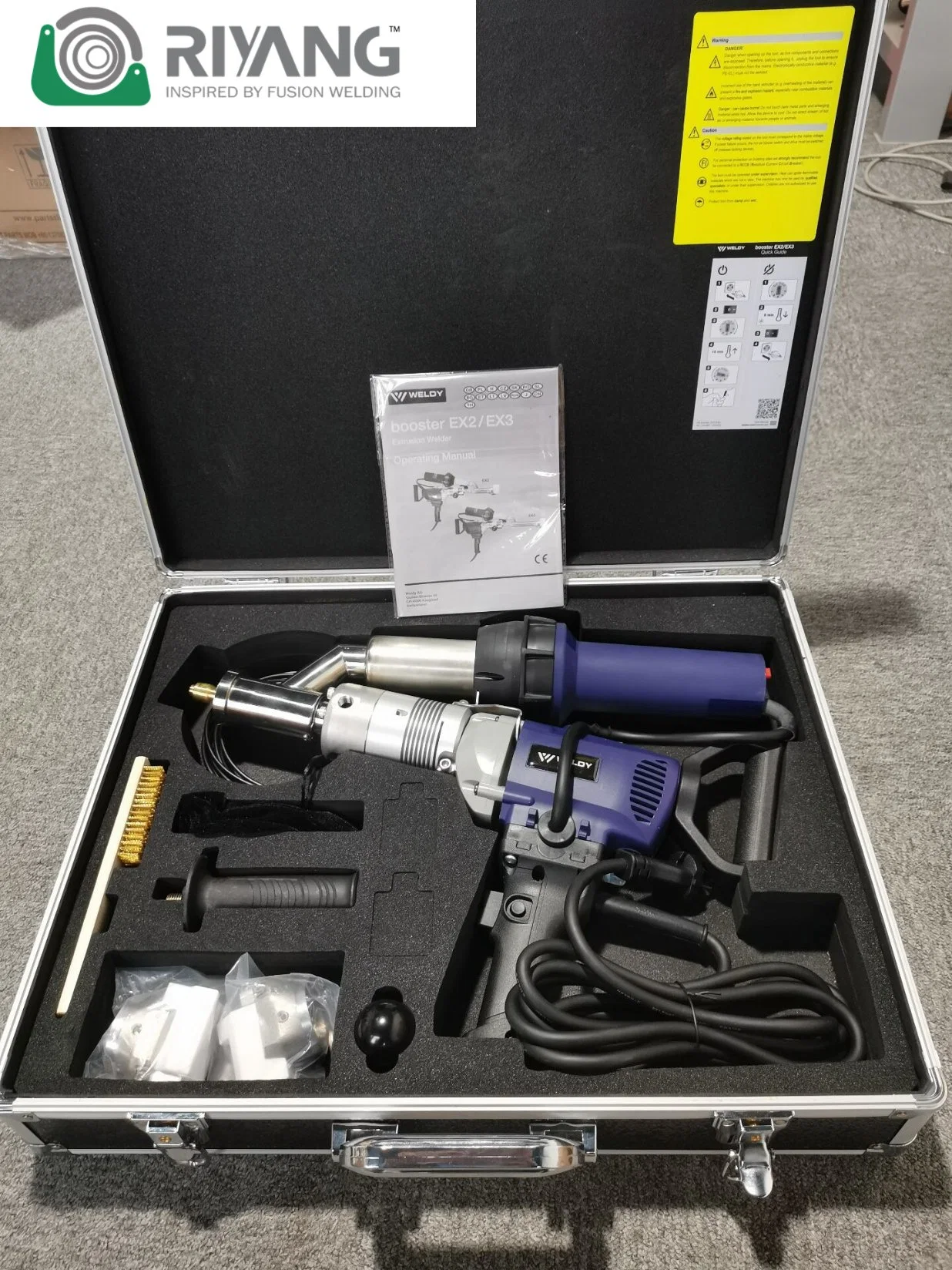 Hand Held Plastic Fusion Welder Booster Ex2 Extrusion Welder From Weldy