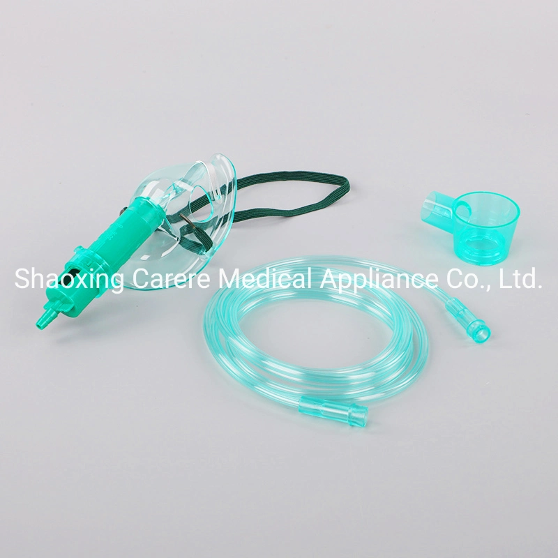 China Supplier ICU Ventilator with CE ISO Disposable Adjustable Venturi Oxygen Mask Anesthesia Mask Medical Equipment Face Mask for Medical Machine