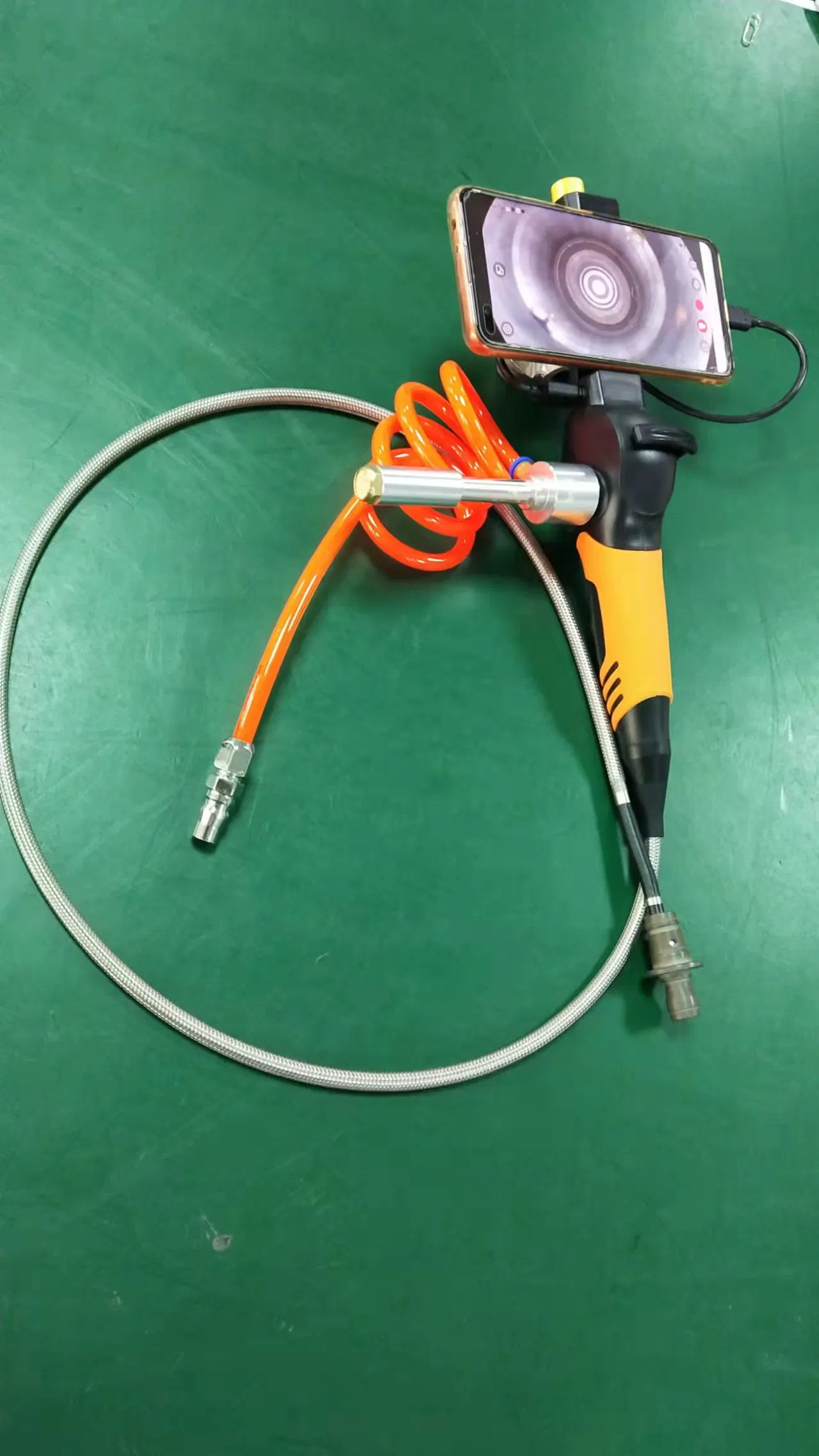 Industrial USB Borescope Inspection Camera with High Temperature Resistant Function, 7.5mm Probe Lens, 1mt Testing Cable