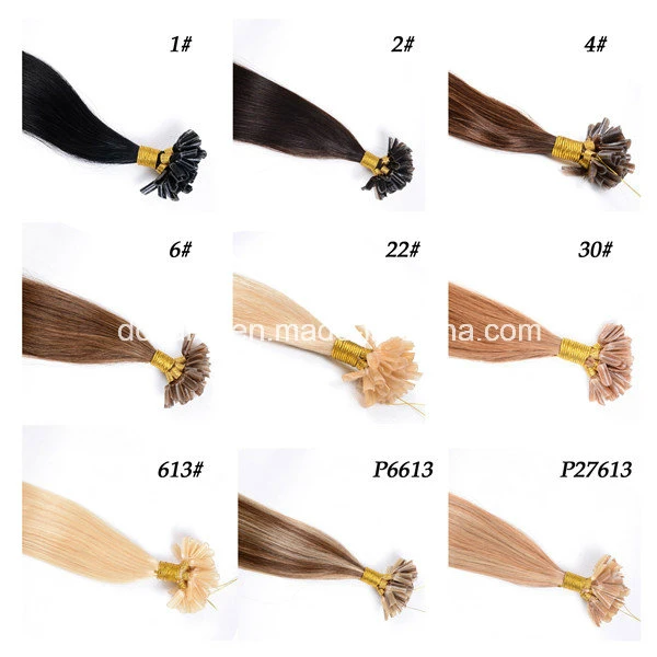 100% Human Hair Nail Hair, U Tip Hair Extensions