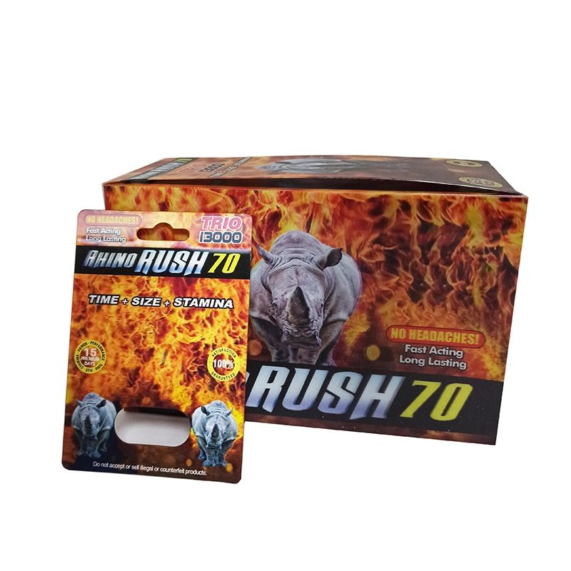 Custom Size Rhino Package 3D Lenticualr Blister Card