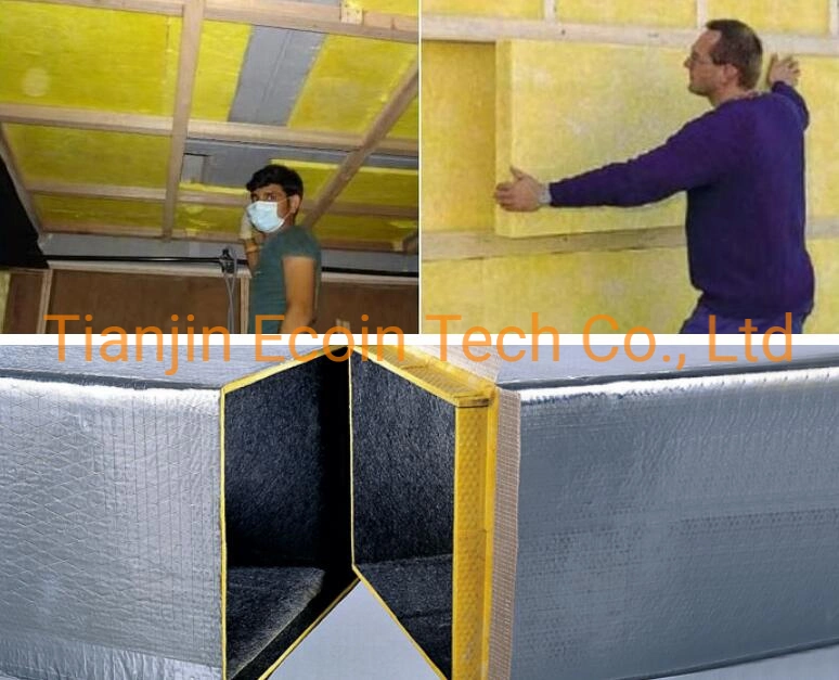 Glass Reinforced Wool Insulation Plate Glass Fiber Wool Board for Wall and Roof