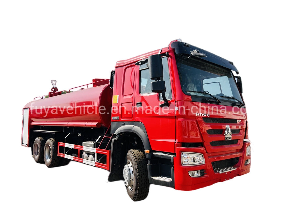 5000 Gallone 6000 Gallone Sino HOWO Fire Water Tanker Trucks Ausschreibung für Gaswerk