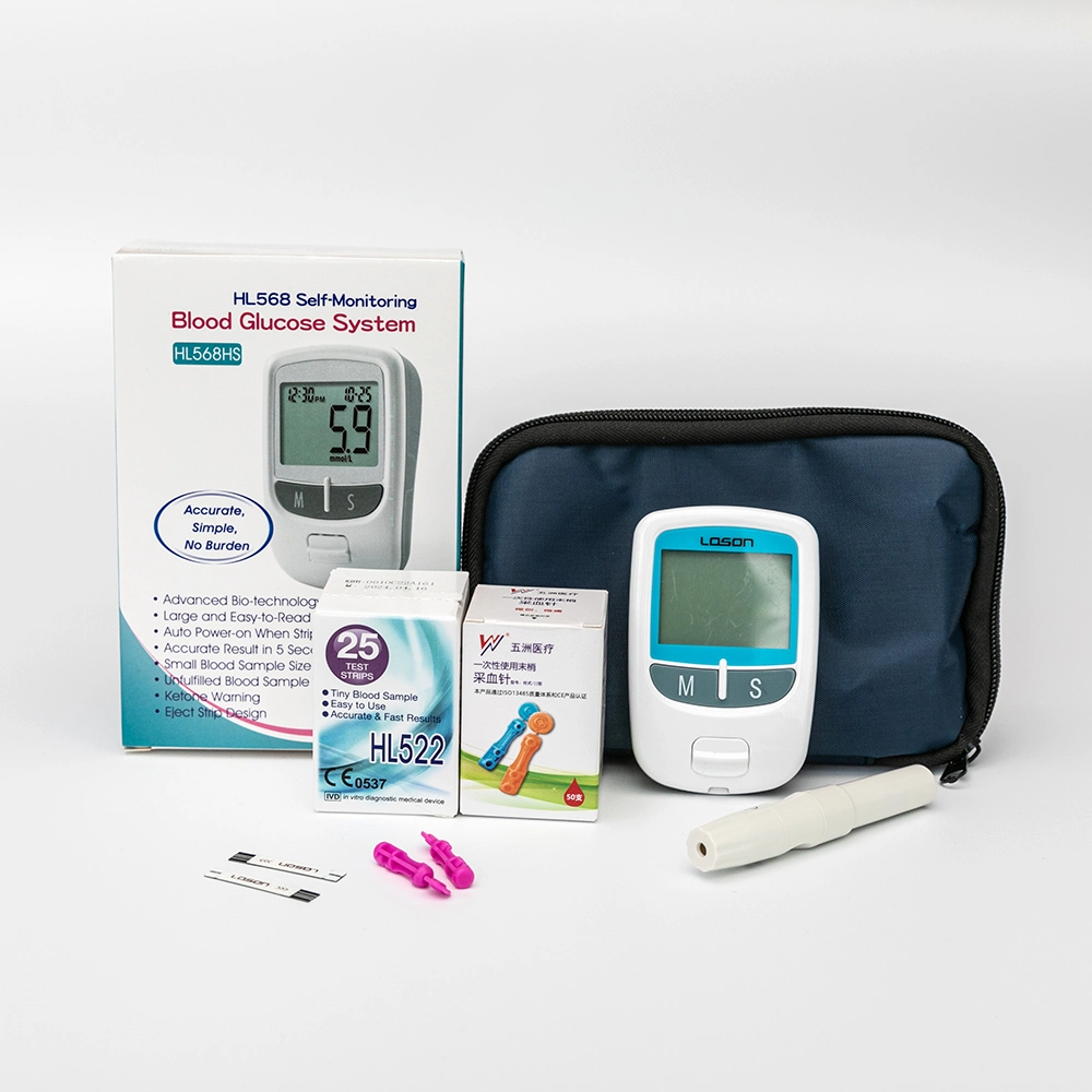 Self-Monitoring of Blood Glucose (SMBG) Meter Blood Sugar Monitor Set with Lancet