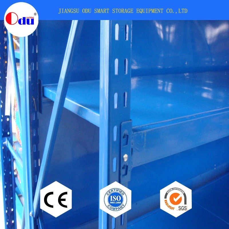 Selective Galvanized Medium Duty Industry Warehouse Metal Rack Long Span Goods Rack with Steel Rack Decking