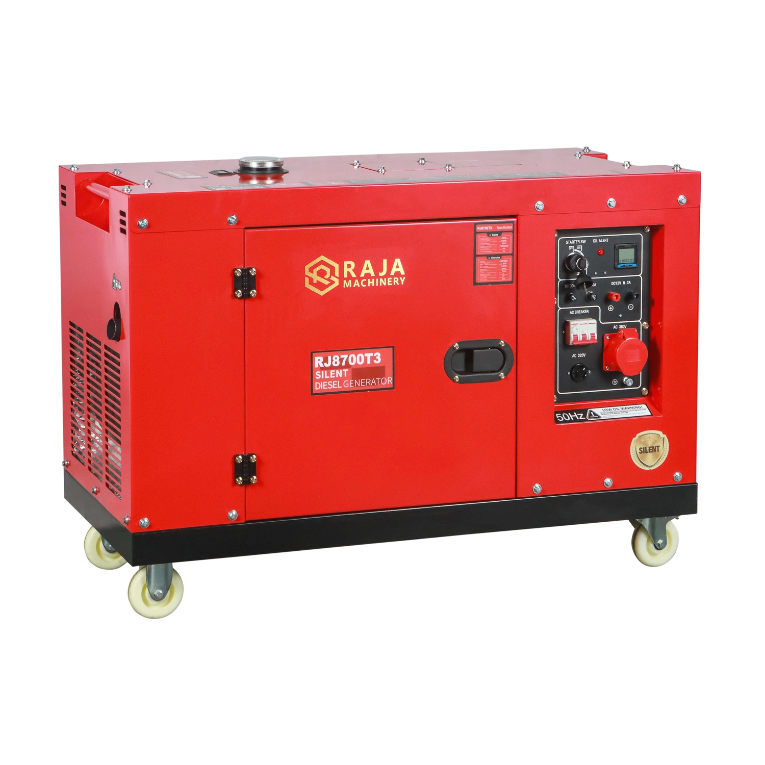 Fully Enclosed Box 50HZ 7KVA 7KW 7000W Silent Generators