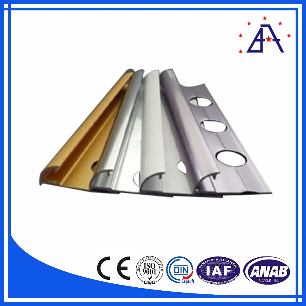 Adorno de caleta de perfil de aluminio, perfil de aluminio de alta calidad