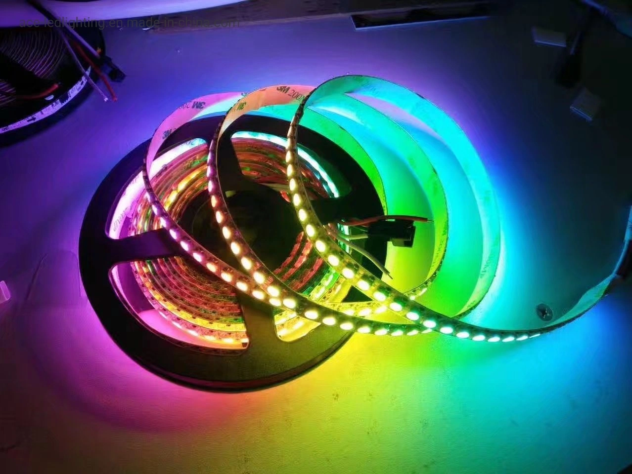 12V 24V 60LED/M 5050 Magic Digital LED Strip with External IC RGB LED Strip for Decoration