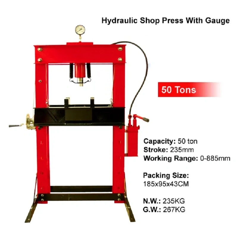 10ton Workshop Garage Standing Manual Hydraulic Shop Press for Auto Truck Car Repairing Hydraulic Tool (38150010)