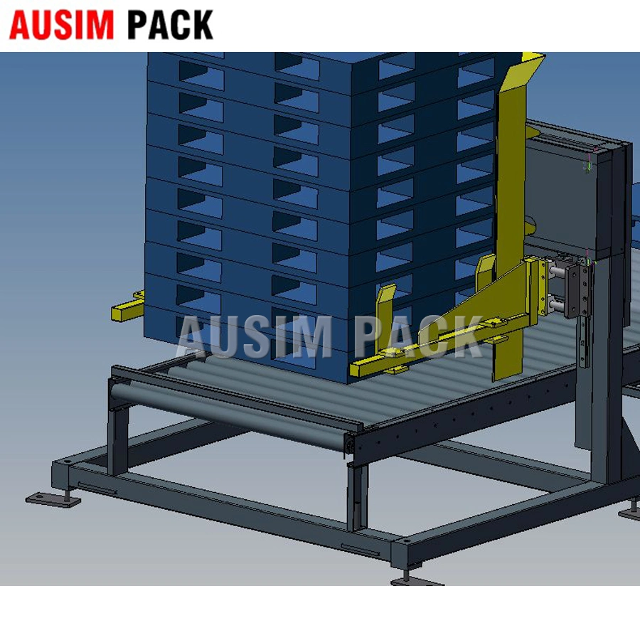 La línea de envasado totalmente automático erector de cartón, sellado y caso Packer Palletzier Máquina de embalaje Automáticas para la línea de producción de comida y bebida