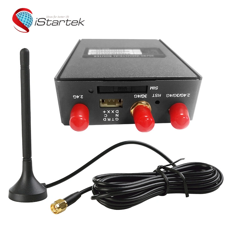 Industry Grade Hardware Watchdog Design Tracking Car 4G WiFi Modem Router with 4 LAN Port