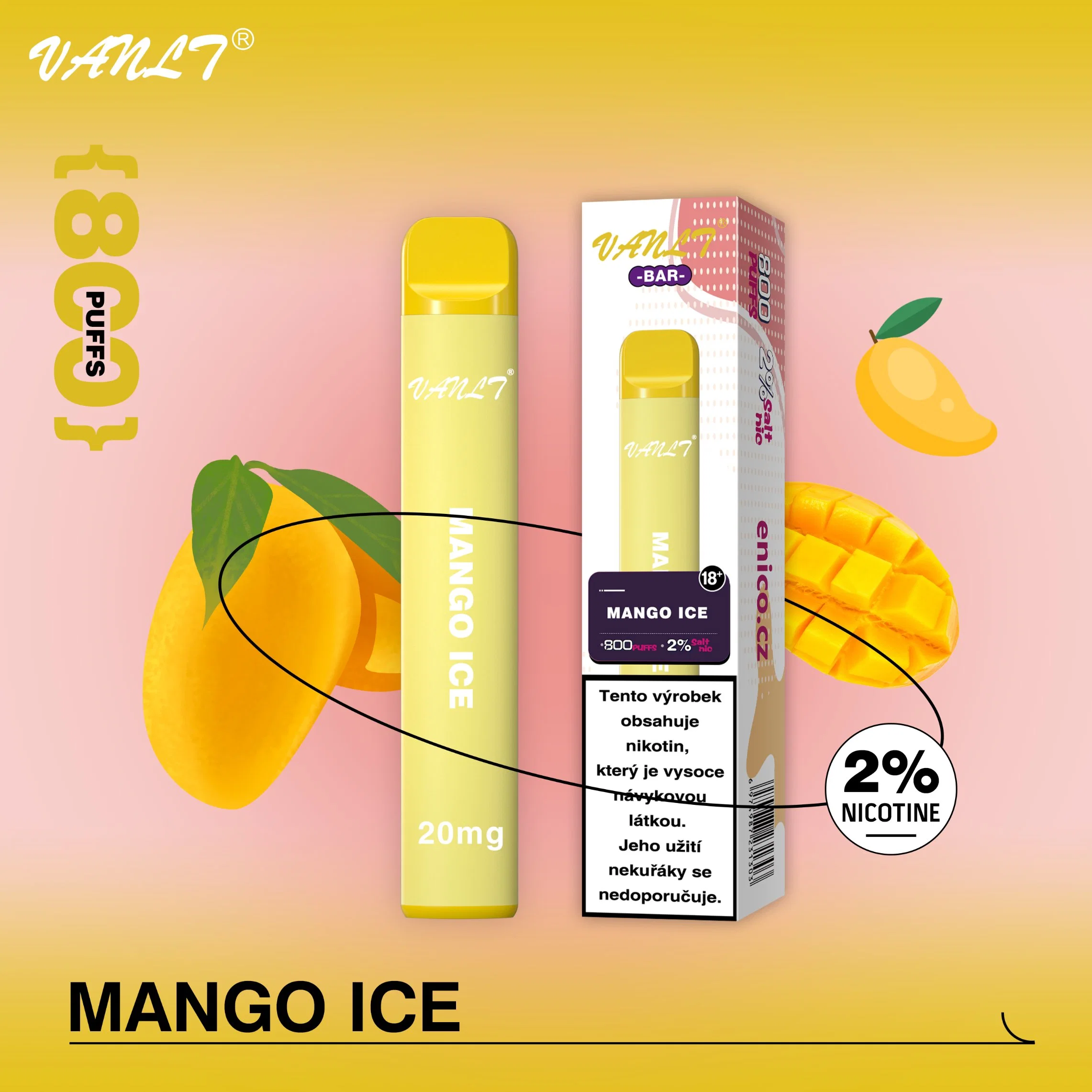 Mk Einweg Zigarette Mango Ice Flavors Wax Vape Pen