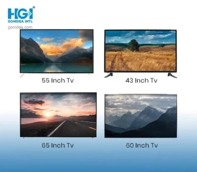 На заводе 55-дюймовый 4K телевизор с плоским экраном LCD Smart LED TV HGT-55