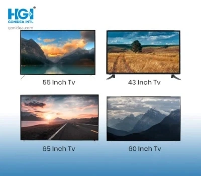 A fábrica 55 Polegadas 4K televisão LCD de ecrã plano inteligente TV LED inteligente HGT-55