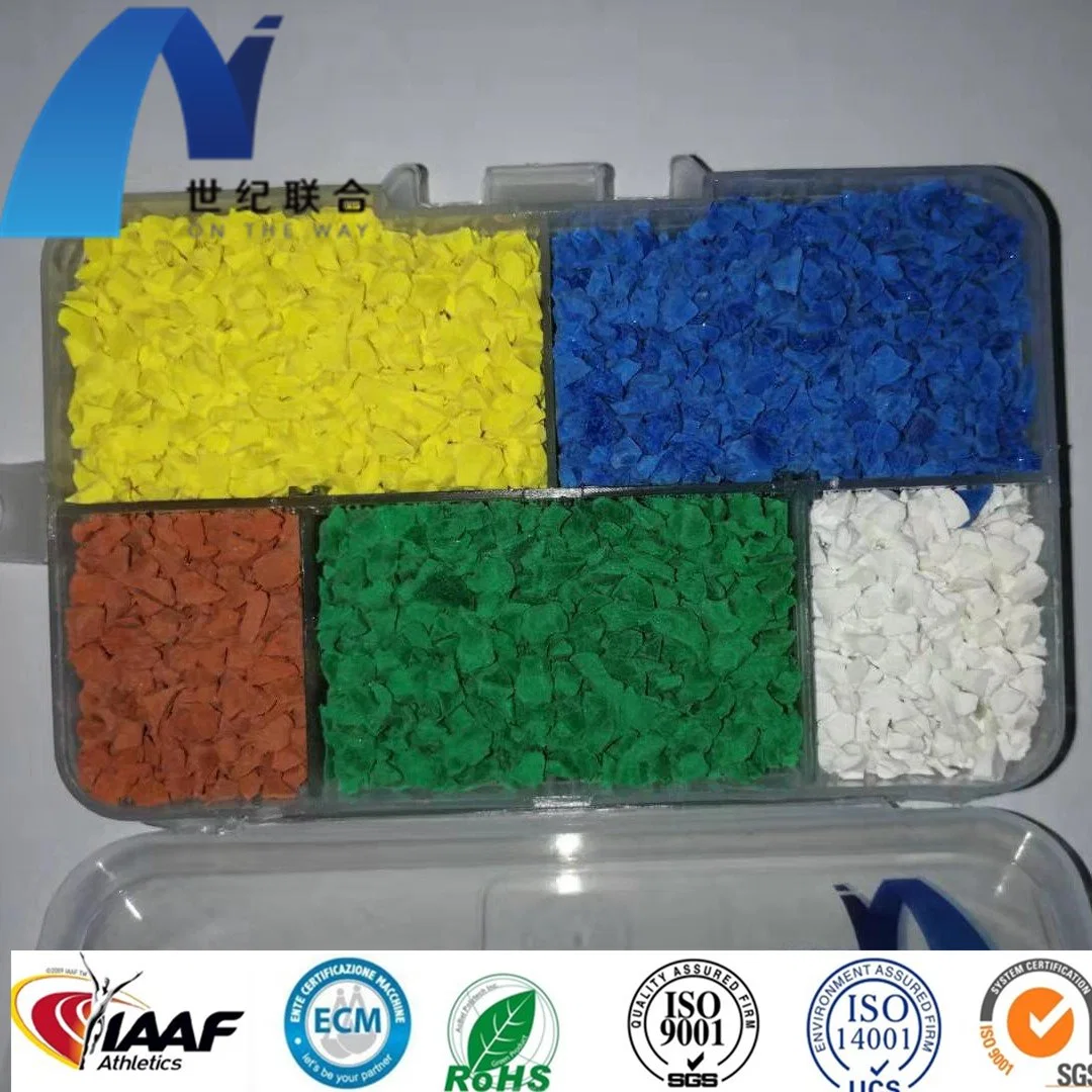 Popular Beautiful Bright Color EPDM Rubber Granule for Kids Playground Running Track