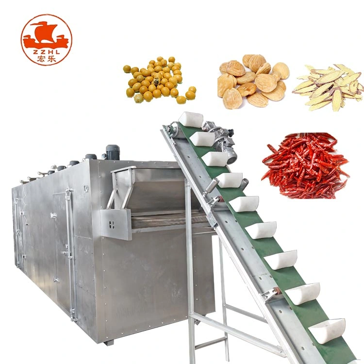 Standard Export Wooden Box Drying Continuous Belt Type Roasting Machine