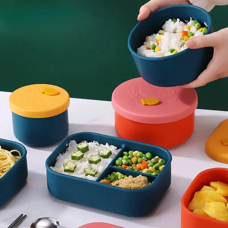 Maßgeschneiderte FDA versiegelt Student Food-Grade drei-Fach Kühlschrank Frische Lunchbox