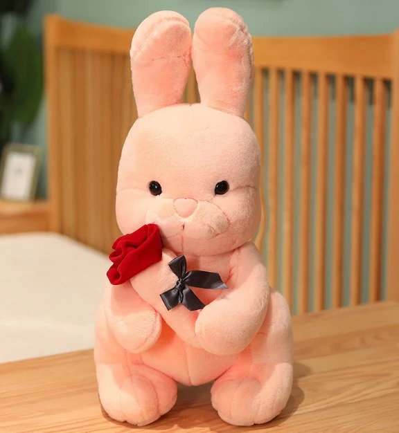 Cute Soft Cute Rose Rabbit Doll