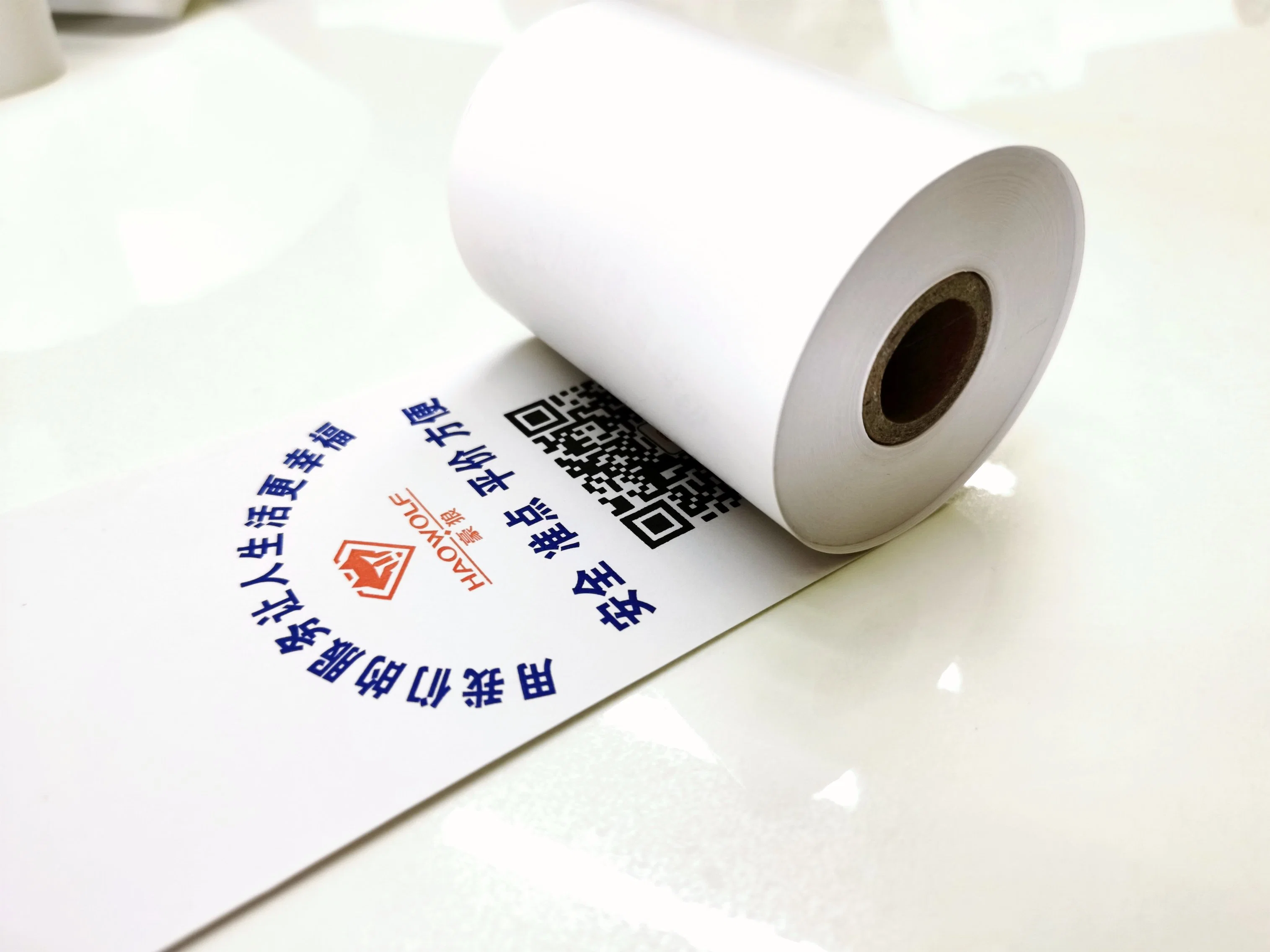 BPA Free Blue Imaging Black Imaging Wood Pulp 45GSM/48GSM/55GSM/58GSM/60GSM/65GSM/70GSM/80 GSM China Manufacturer Thermal Paper Roll