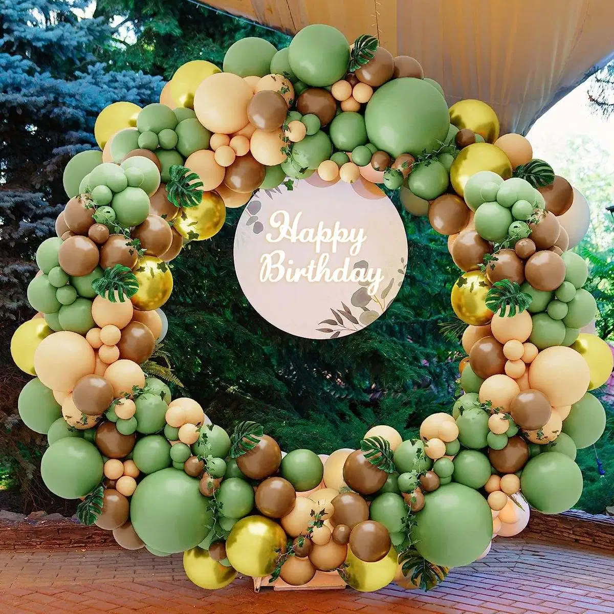 165PCS Verde Oliva Arco de Globo Garland Kit Cumpleaños Baby Ducha Decoración de fiestas