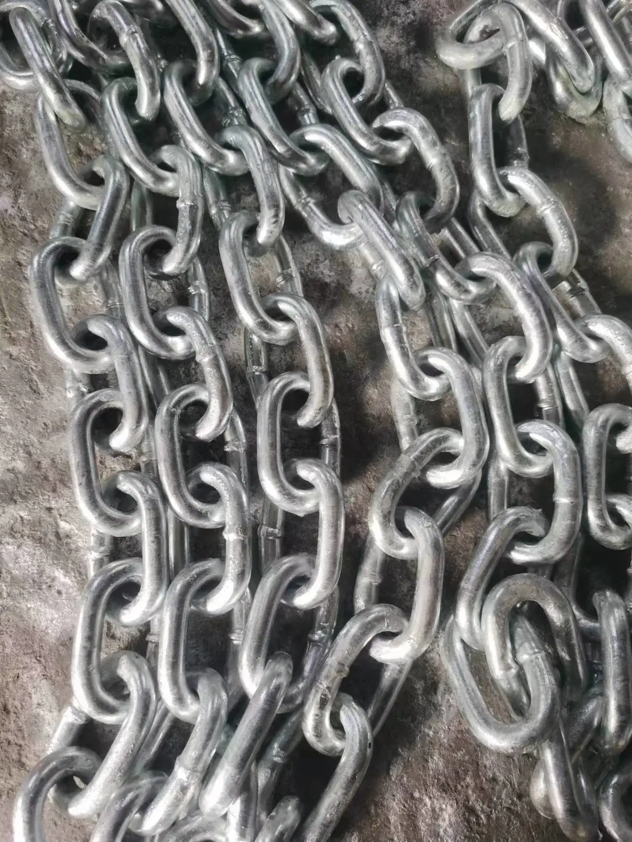 30 Years Chain Factory G80 Lashing Chain Hot DIP Galvanized 13*82/13*80/14*80mm 20mn2 Container Lashing, Port Dock Cargo Transport