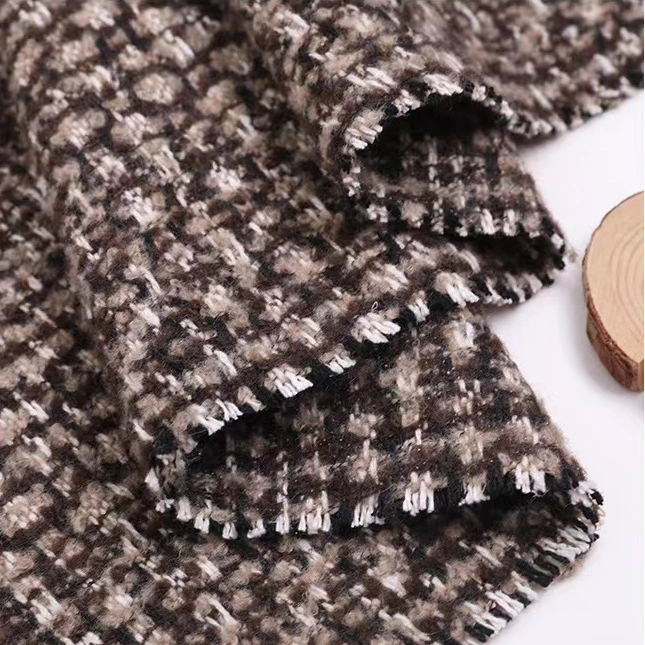 Vente à chaud tissu de bonne qualité Plaid tissus de laine textile de gros