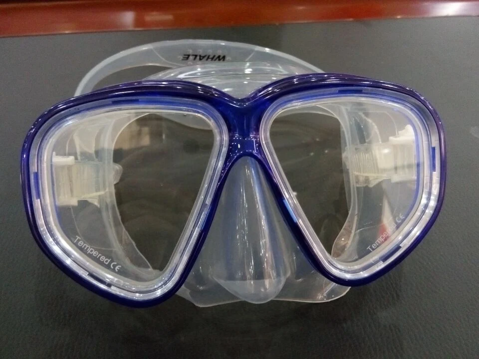 2015 Professional силиконового герметика низкий уровень громкости снаряжение для дайвинга маска с закаленным стеклом (МК-503)