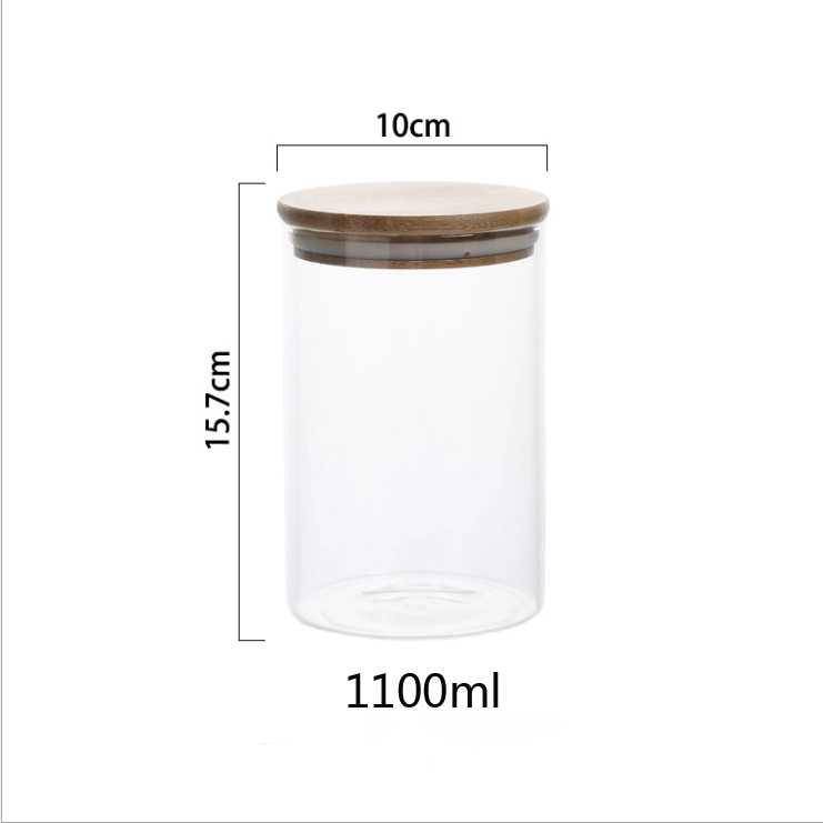 Customized Style High Borosilicate Glass Storage Bottle for Food