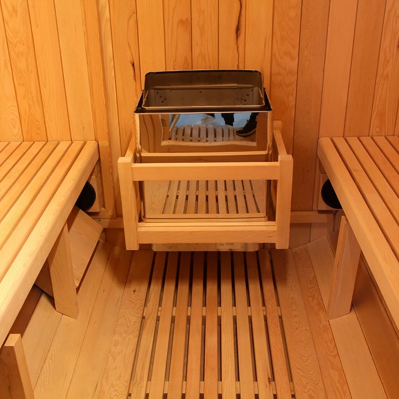 Populaire Hot sale extérieur en bois humide bain de vapeur sauna salle