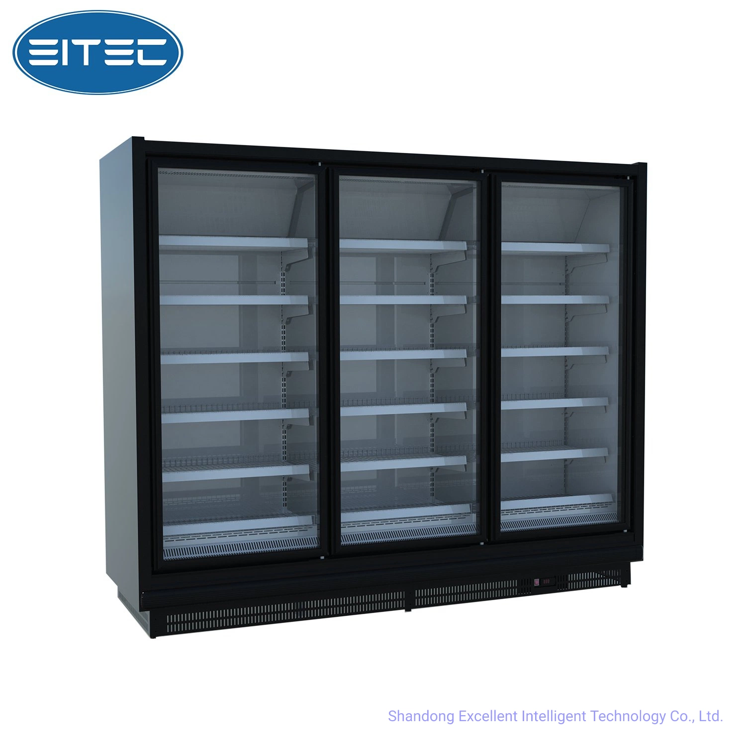 Frozen Food Coolers Efficient Energy-Saving Commercial Upright Glass Door Refrigerator