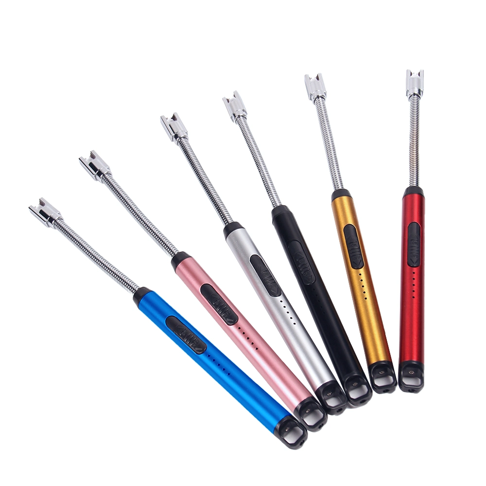 Wholesale/Supplier Flameless Plasma Utility Lighters Adjustable Curved Windproof Lighter Tools