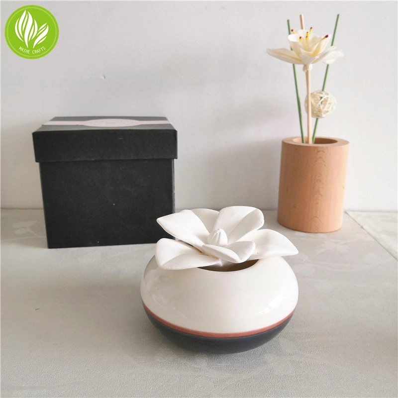 Handmade Ceramic Flower Diffuser in Gift Box