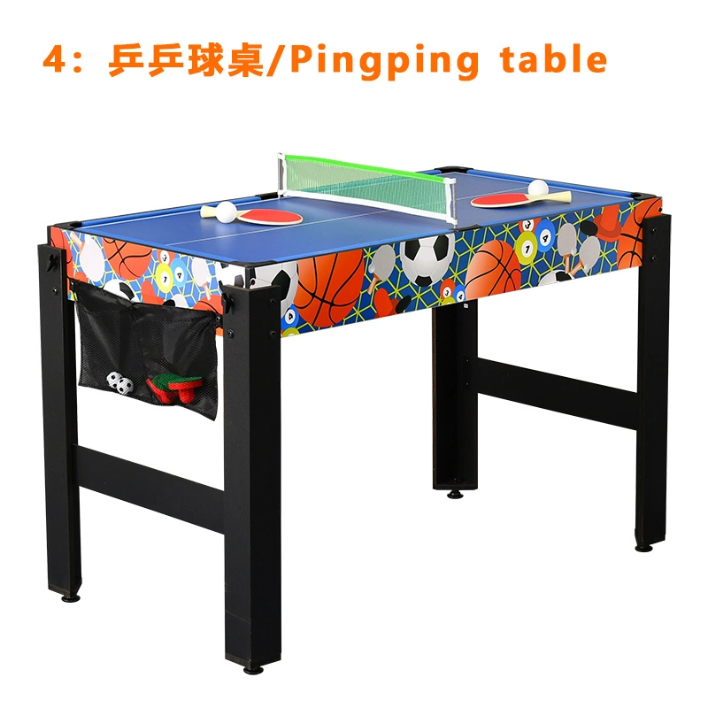 48 Inches Multi Game Table with Pool Soccer Air Hockey Basketball and Table Tennis Table