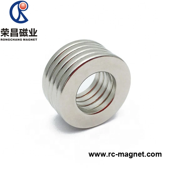 Customied Coating Strong Big Thin Ring Neodymium/NdFeB Magnet