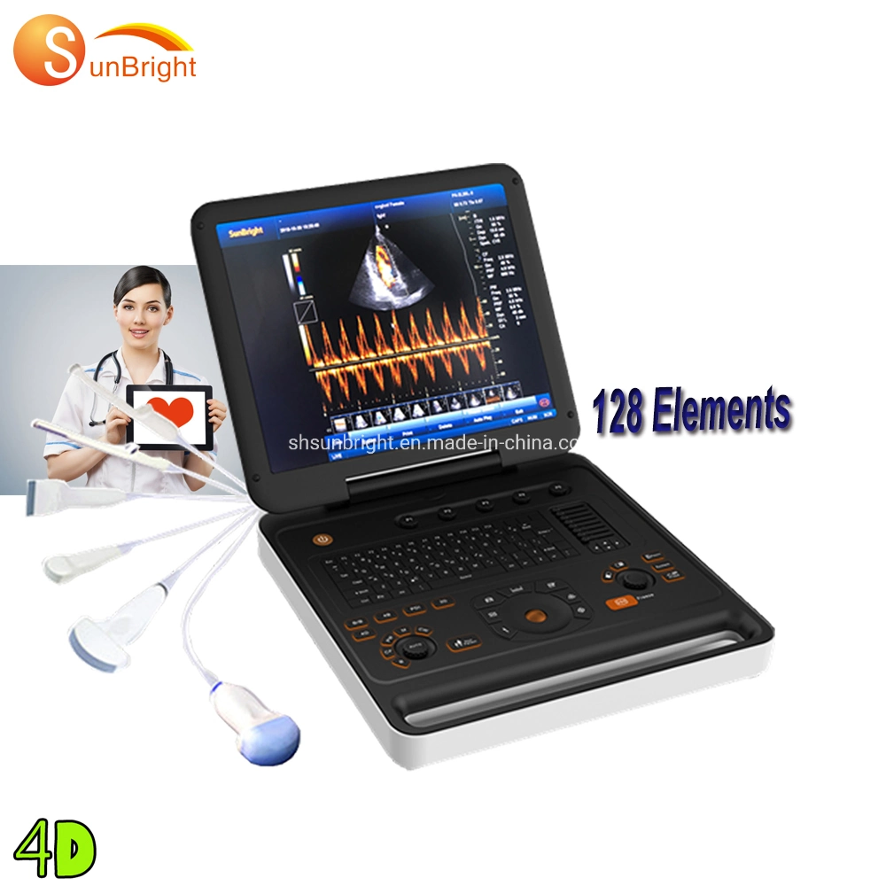 Laptop 4D Color Doppler Portable Medical Ultrasound Cadiac Diagnostic Color