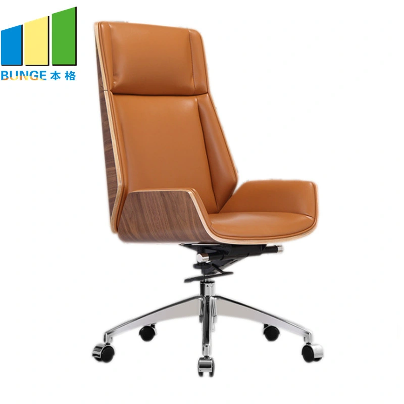 Design ergonómico alta contrapressão Couro Cadeira de escritório / moderno computador giratório mobiliário de escritório cadeiras