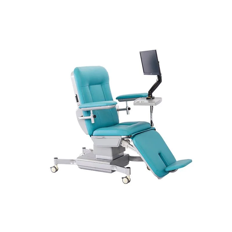 Elektrisch Verstellbarer Krankenhaus Medizinischer Patient Blutentnahme Spender Dialyse Stuhl Spende Zeichnung Couch Hersteller Metall