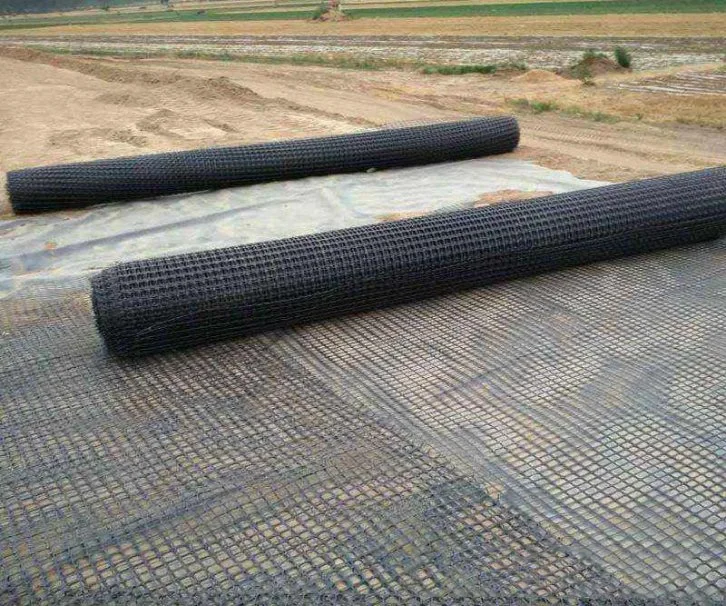 De PP extrudado Biaxial Geogrid para Estrada Reforço Civil Projectos Bx2020 Bx3030bx4040