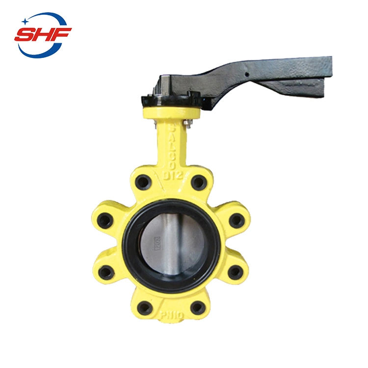 Top Quality API609 EPDM Lined PTFE Lined Cast Iron One Piece Shaft Wafer Lug Type API Butterfly Valves Price