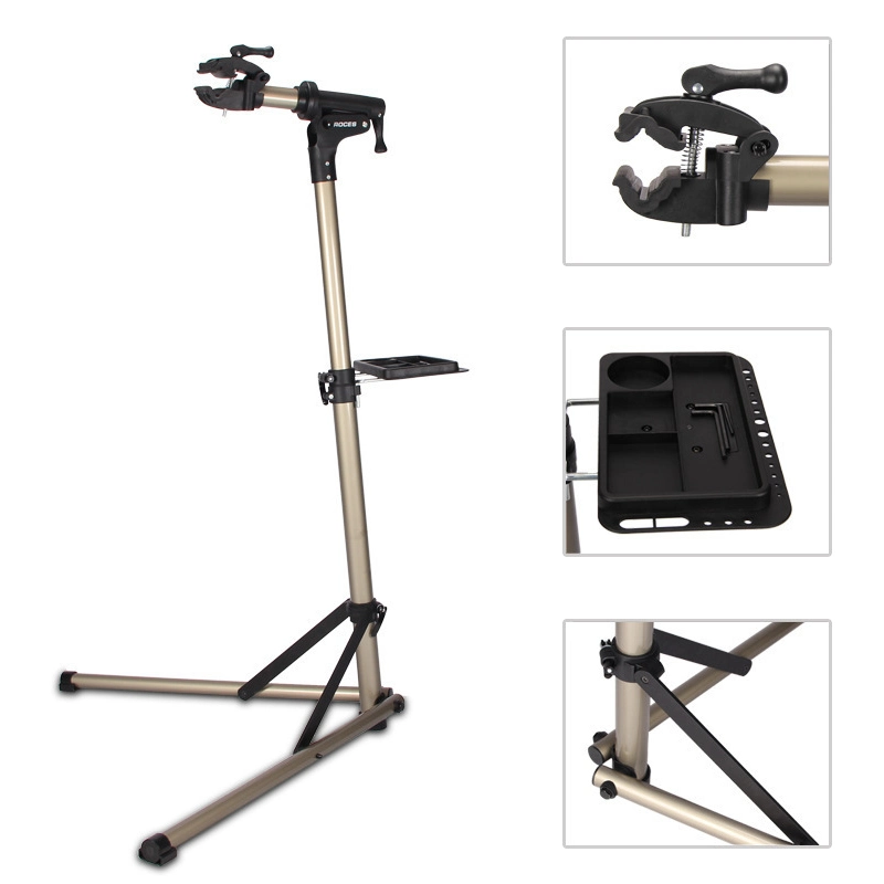 Aluminum Alloy Portable Bike Repair Stand Adjustable Bike Mechanic Stand Wyz15518