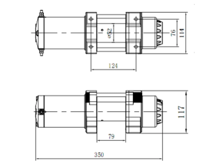 Portable 4000lb Mini 12v /24V aluguer de barco a motor de âncora Guincho eléctrico