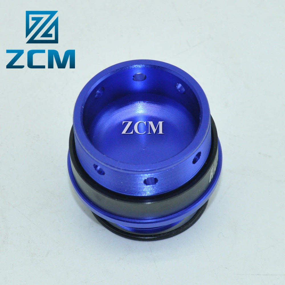 Low Volume Quantity Custom Manufacturing CNC Machined Metal Precision Motorcycle Parts Supplier Customized Colorful Anodized Aluminum Gas Caps