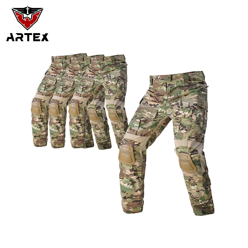 Entrenamiento de combate militar al aire libre Camping Desert Camouflage pantalones tácticos