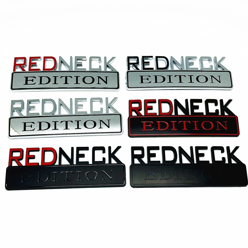 Fabrik Großhandel Custom Logo OEM Redneck Edition Emblem Emblem Abzeichen Aufkleber Auto Lkw - Redneck