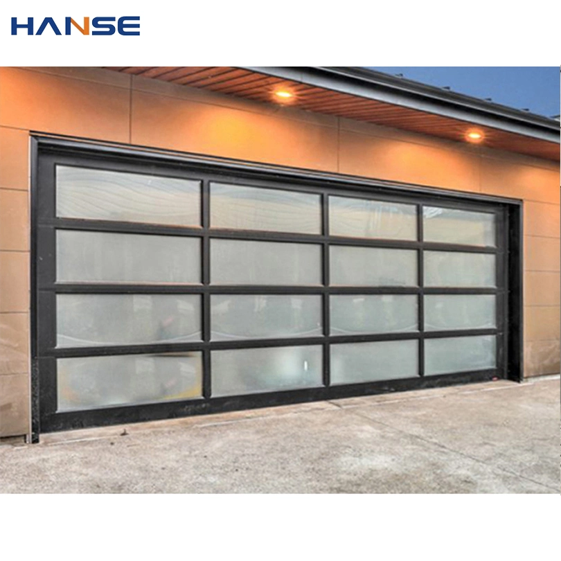 Los diseños modernos marco blanco Puertas de garaje Tamaño personalizado de Villa Apartamento Persianas puerta del garaje