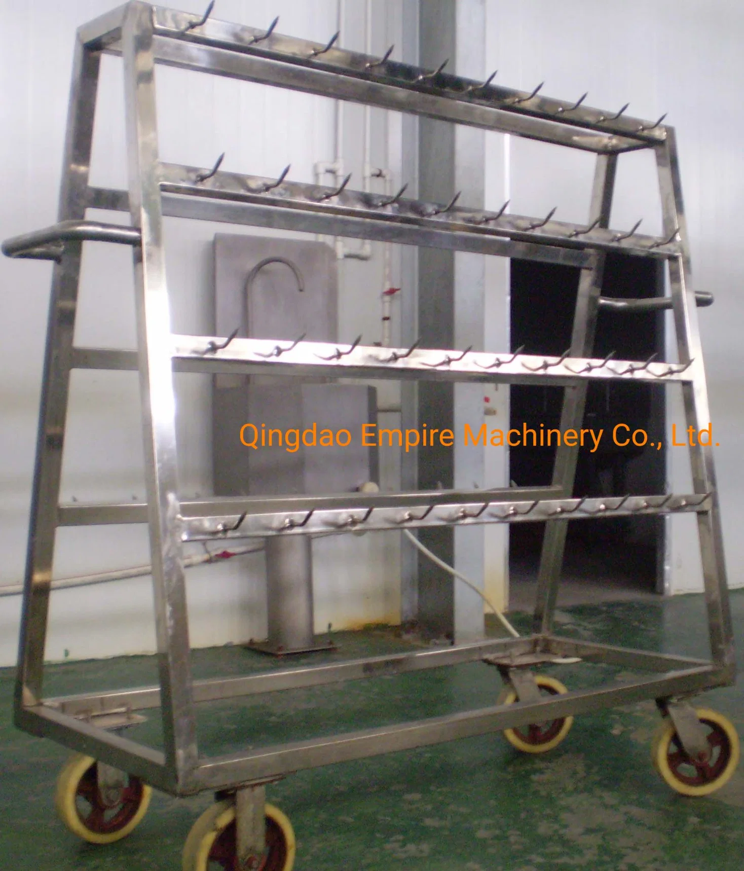 Stainless Steel Viscera Transfer Trolley Abattoir Equipment for Livestock Slaughter Line