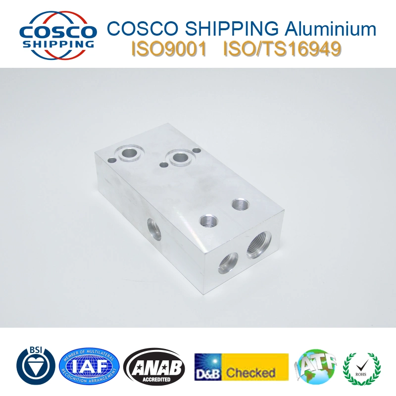 Aluminium-Extrusionsprofil mit CNC-Bearbeitung &amp; Anodising (ISO9001: 2015 zertifiziert und RoHS zertifiziert)