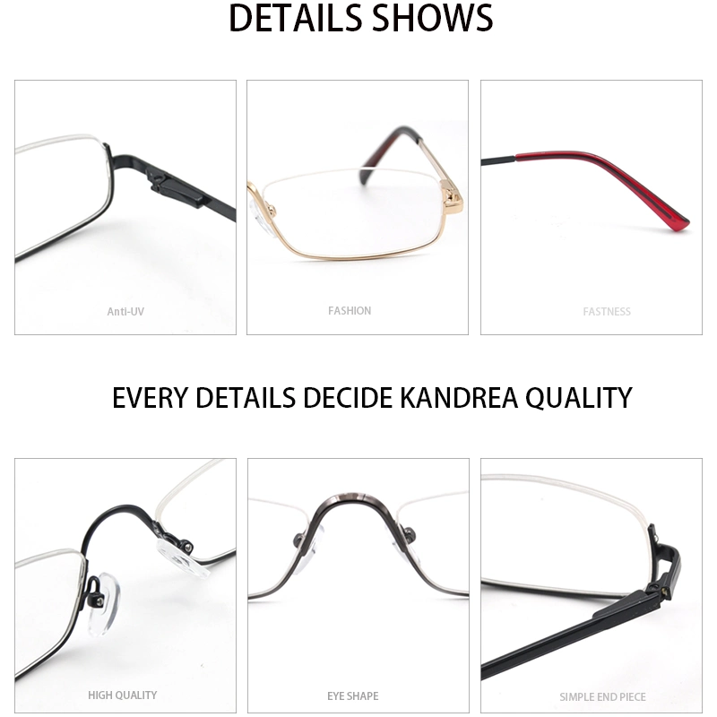 High quality/High cost performance  CE Metal Reading Glasses Spectacle Frame for Men and Women